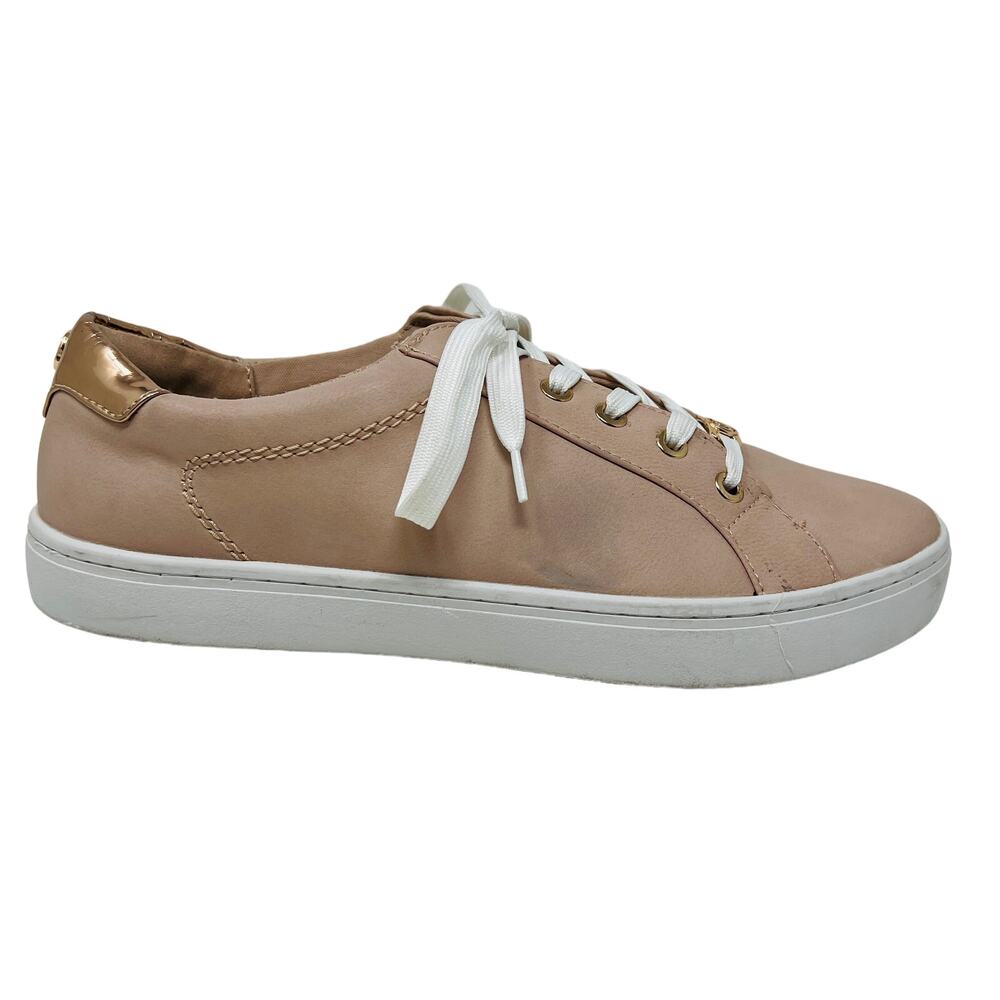 Liz Claiborne Metallic Tip Sneaker Fashion Casual Dusty Rose Lace Up - 10